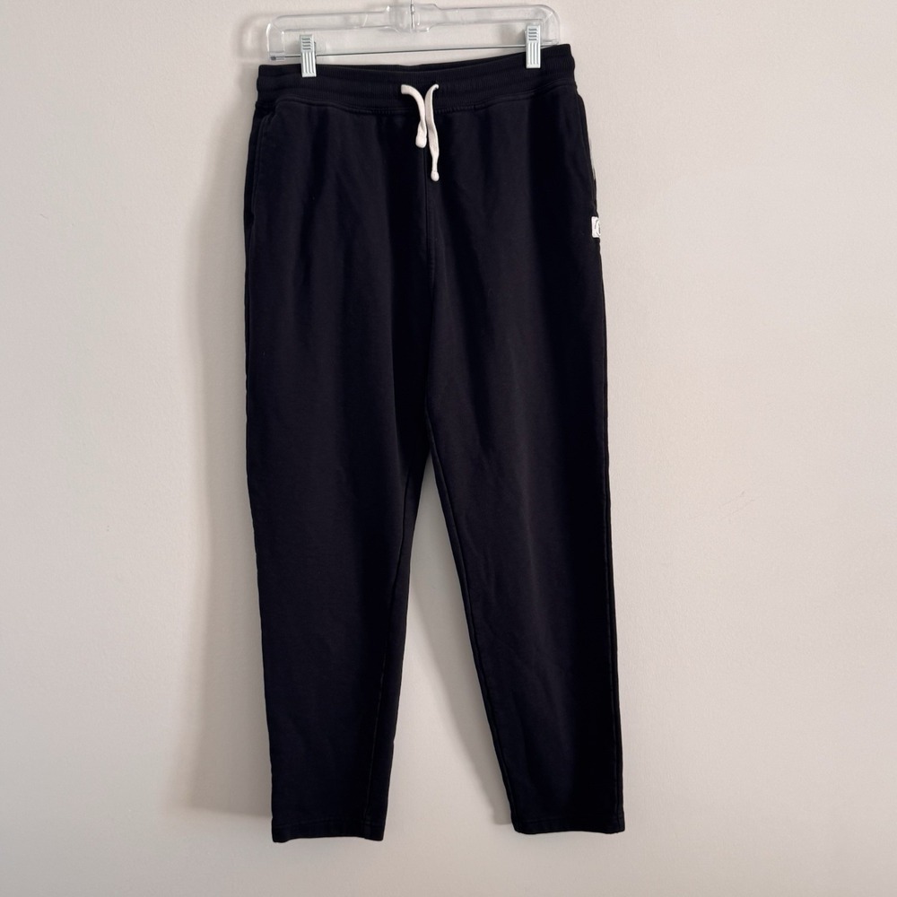 Chubbies Lounge Joggers Sweatpants Black Men's Large Fleece Zipper Pocket